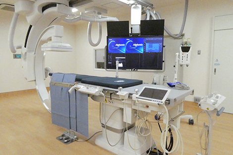 最新型の血管造影装置の写真