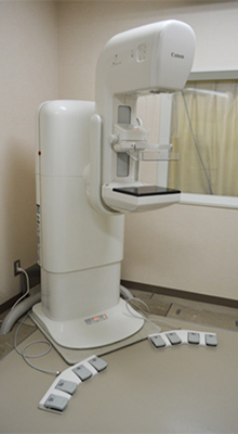 マンモグラフィ装置の写真