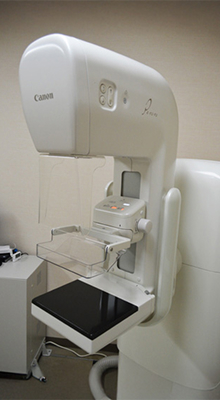 マンモグラフィ装置の写真